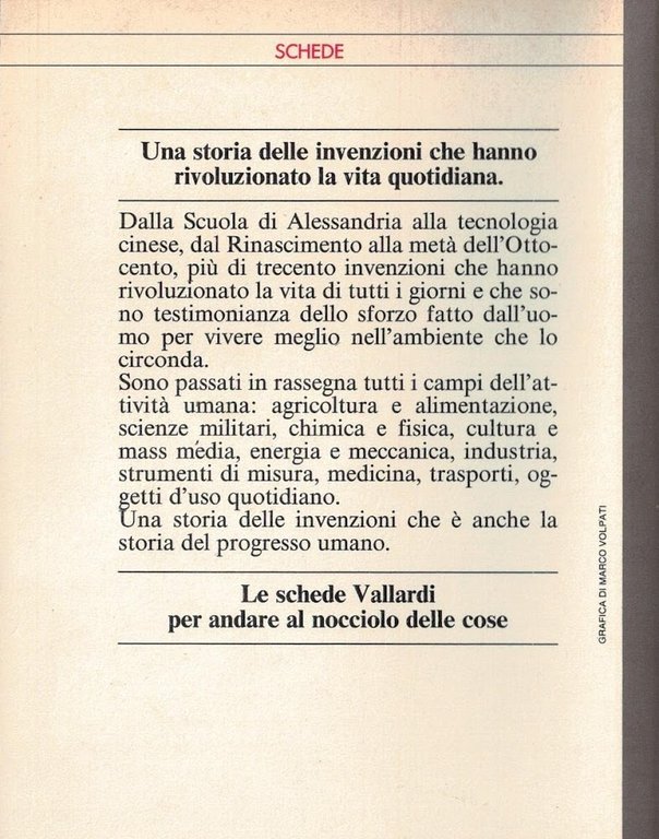 LE GRANDI INVENZIONI DALL'ANTICHITA' AL 1850