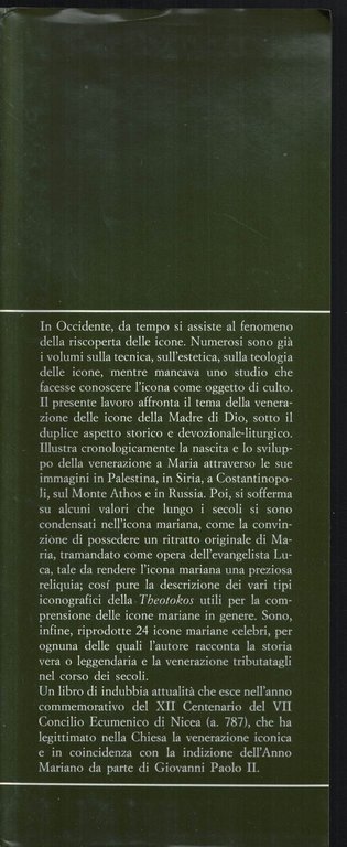 Le icone mariane. Storia e culto