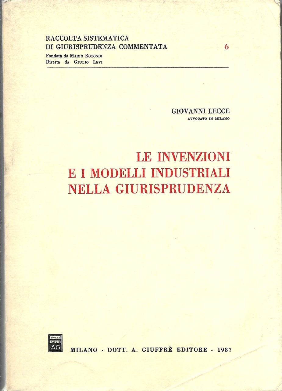 Le invenzioni e i modelli industriali nella giurisprudenza | Immagine principale