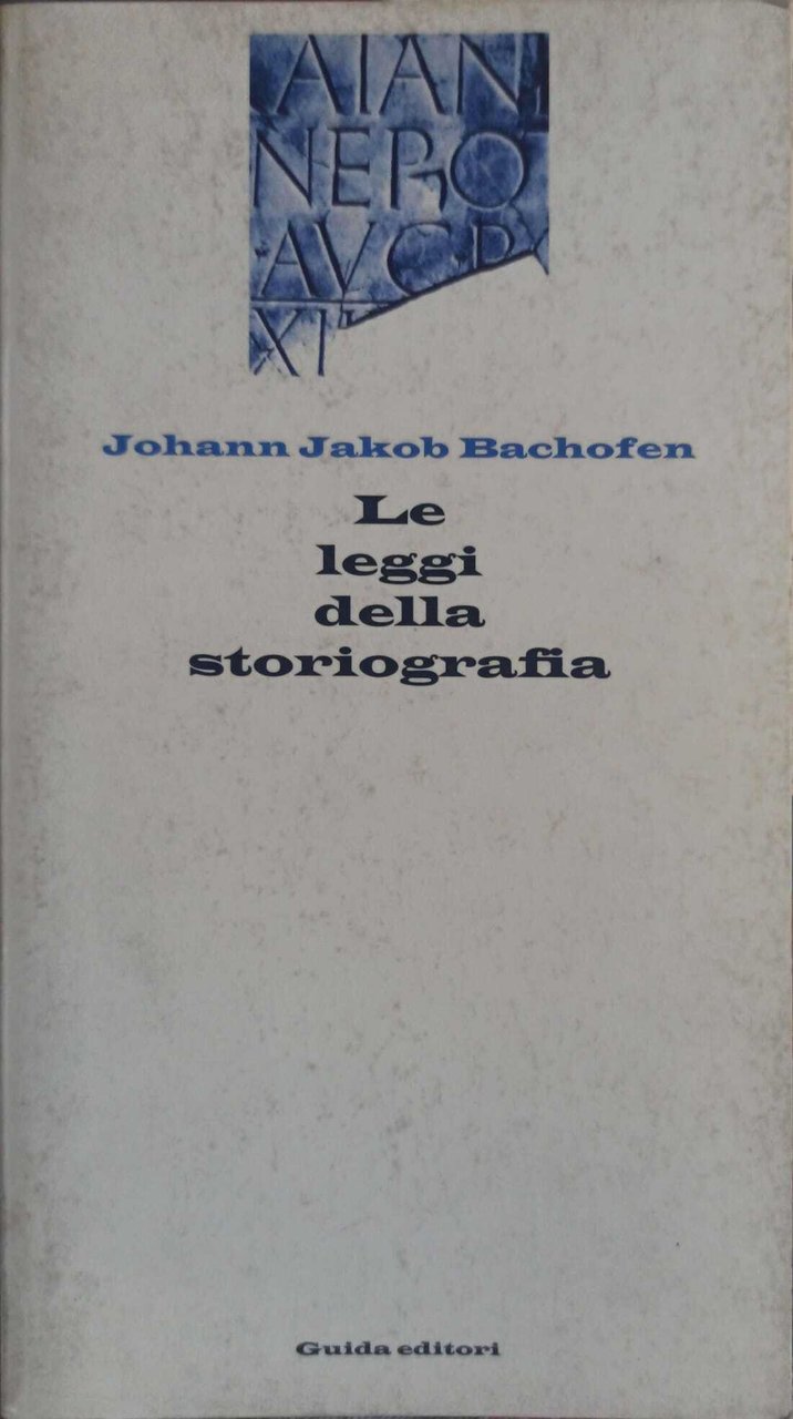 Le leggi della storiografia