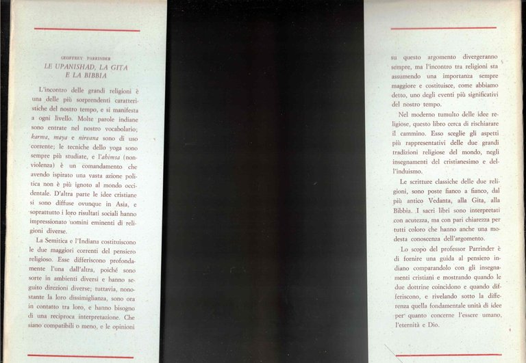 Le upanishad, la Gita e la Bibbia