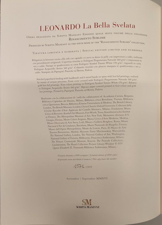 Leonardo – La Bella Svelata. Edizione multilingue italiano inglese. | Immagine Gallery 5