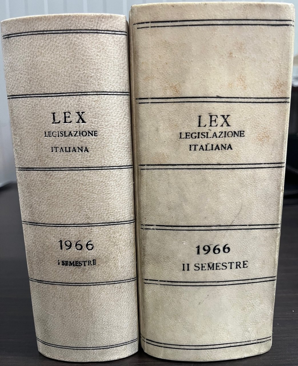 LEX. LEGISLAZIONE ITALIANA. 2 VOLUMI. ANNATA COMPLETA. 1966