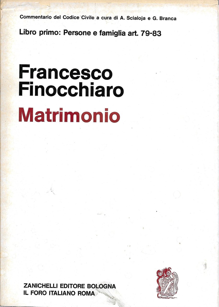 Libro primo : persone e famiglia art. 79 - 83 …