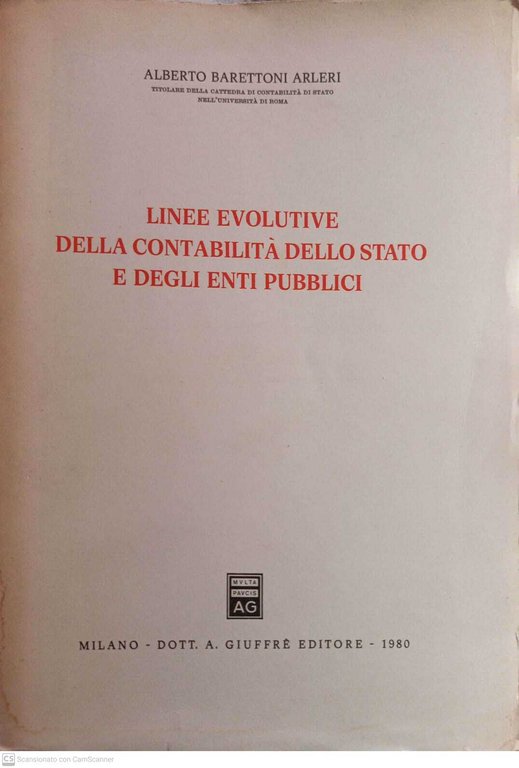 Linee evolutive della contabilità dello stato e degli enti pubblici