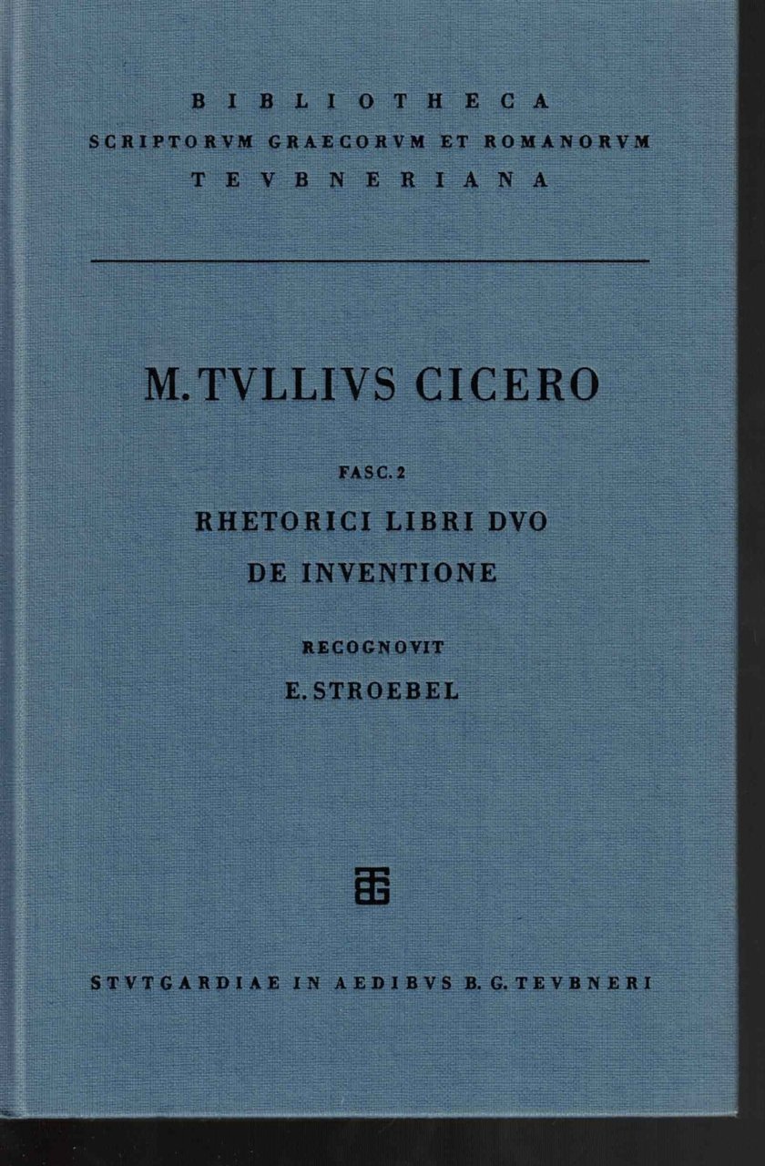 M. Tulli Ciceronis Scripta quae Manserunt Omnia. Fasc. 2 | Immagine principale
