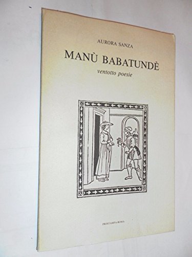 MANU' BABATUNDE' - VENTOTTO POESIE | Immagine principale
