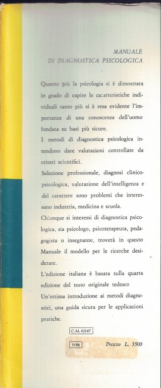 Manuale di diagnostica psicologica