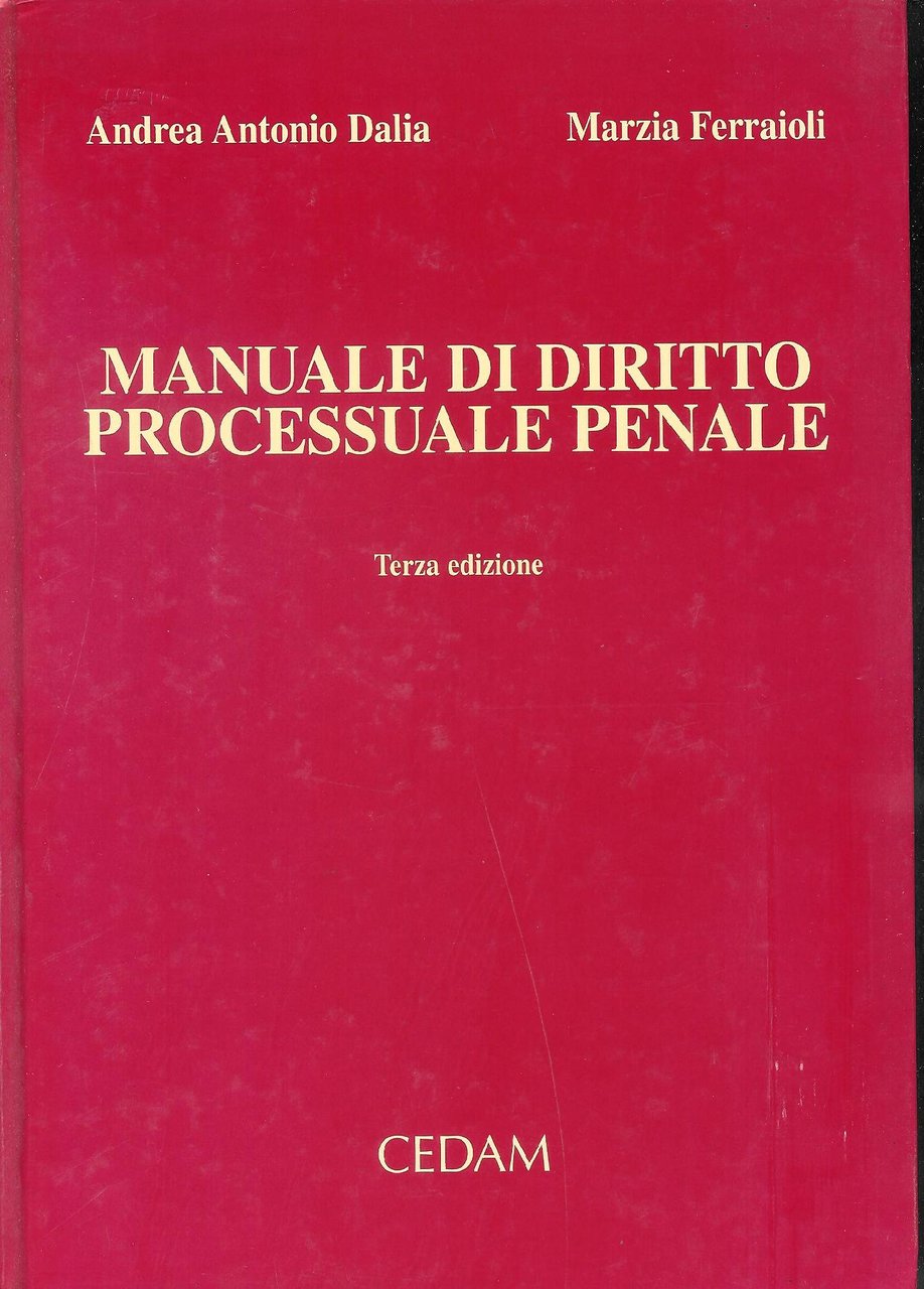 Manuale di diritto processuale penale
