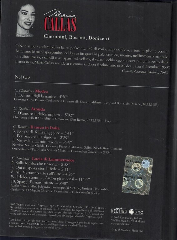 Maria Callas + CD Audio