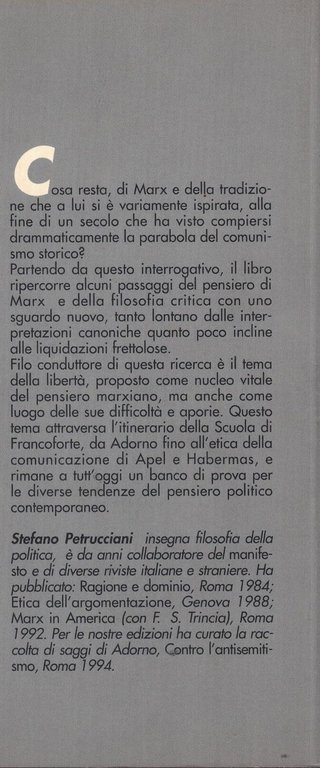 Marx al tramonto del secolo. Teoria critica tra passato e …