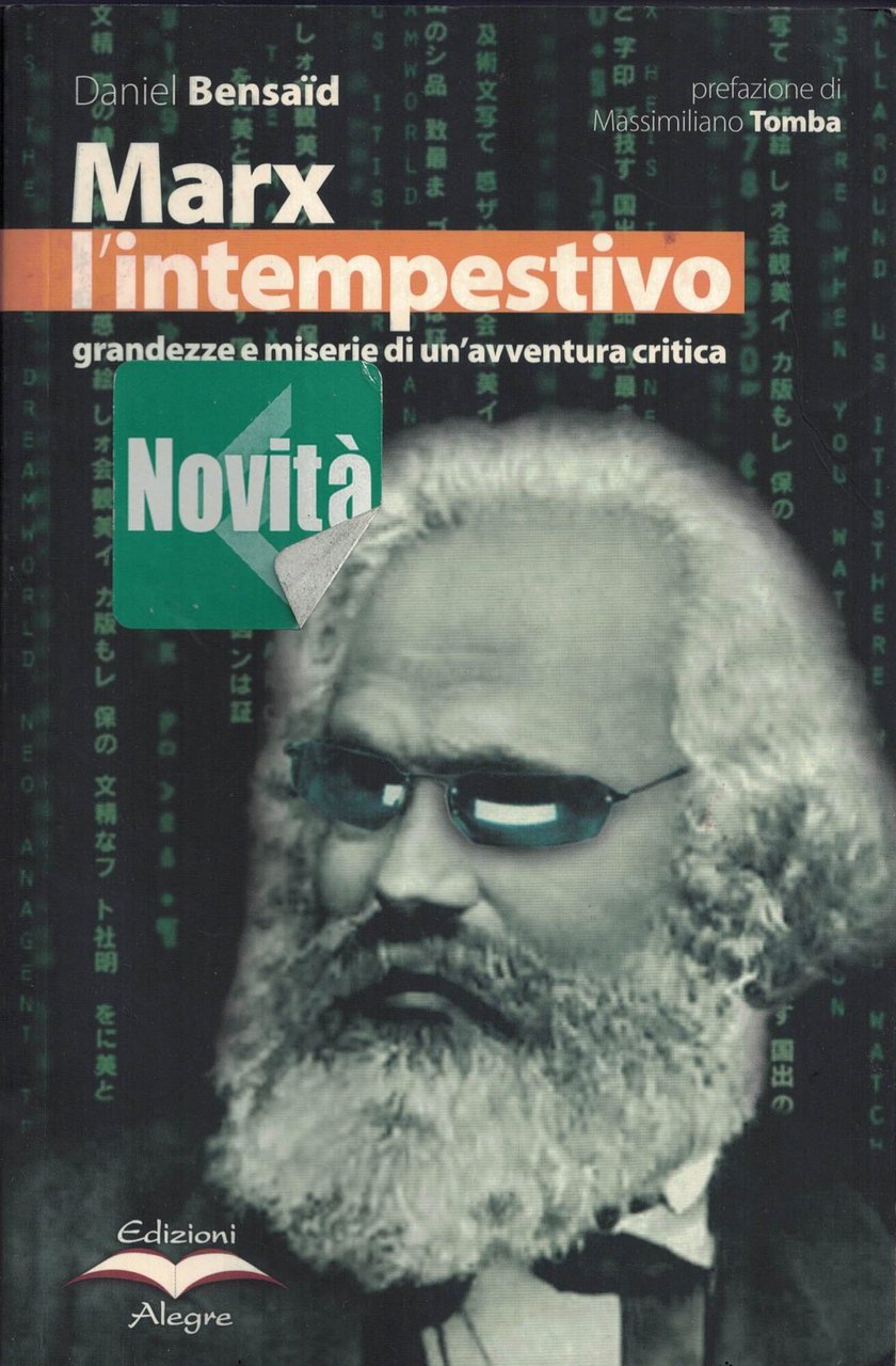 Marx l'intempestivo. Grandezze e miserie di un'avventura critica | Immagine principale