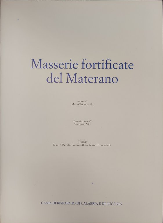 Masserie fortificate del Materano