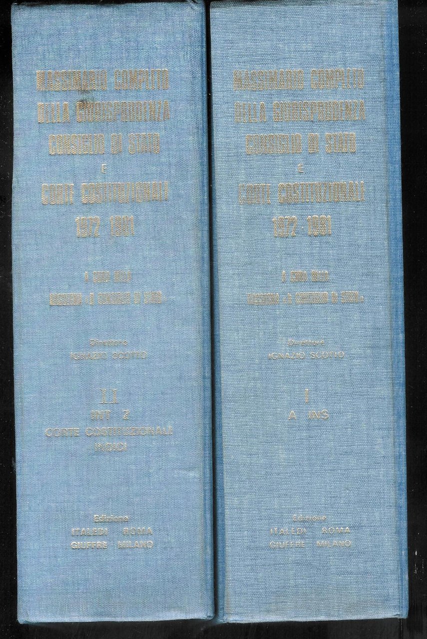 Massimario completo della giurisprudenza del Consiglio di Stato e della …