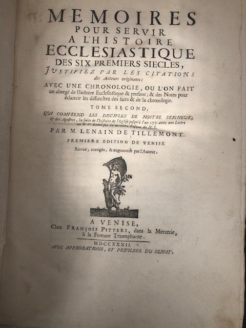 Memoires pour servir a l'histoire ecclesiastique des six premiers siecles …