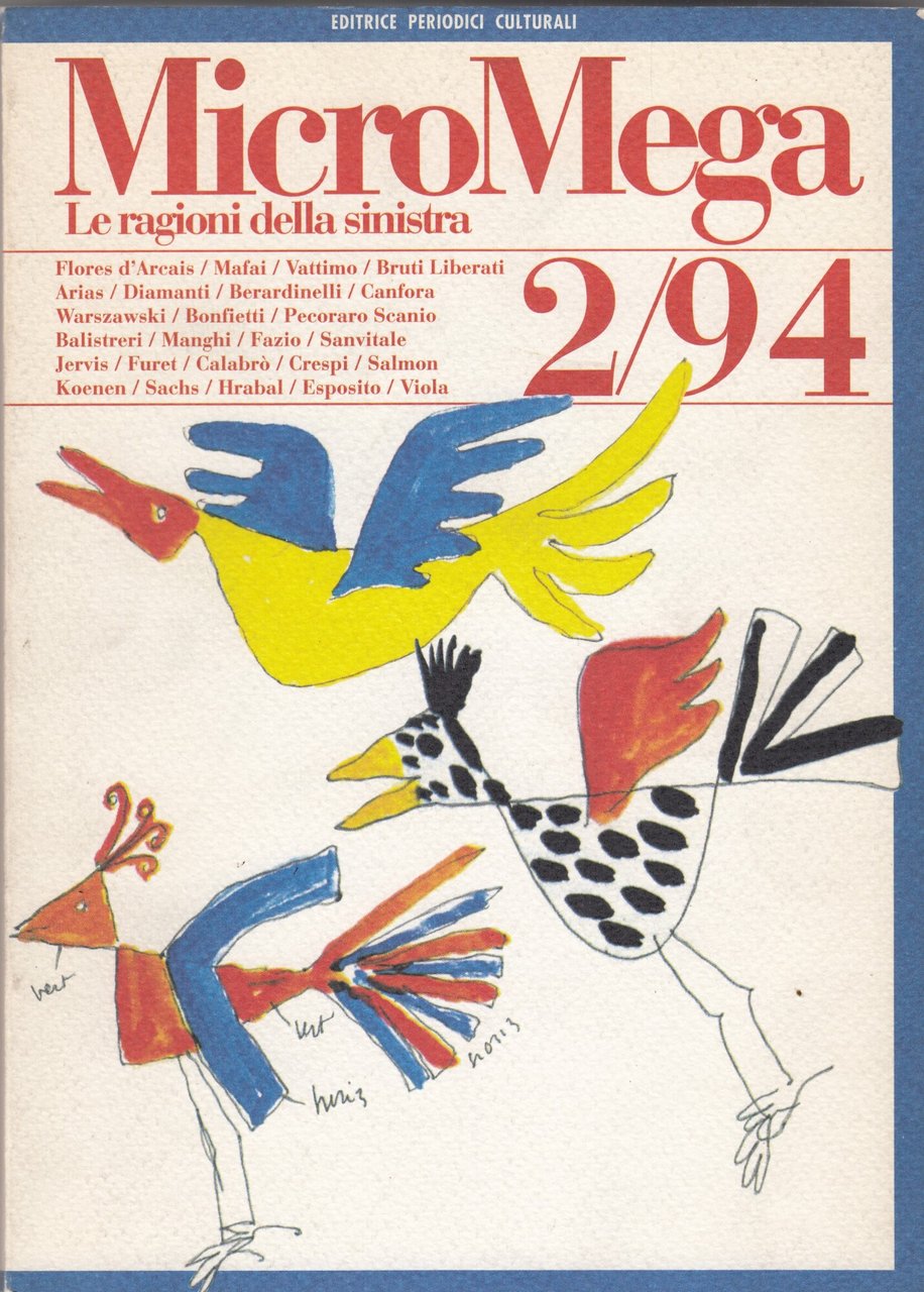 Micromega. Le ragioni della sinistra 2/94