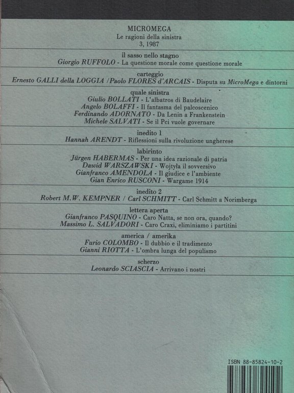 Micromega Le Ragioni Della Sinistra