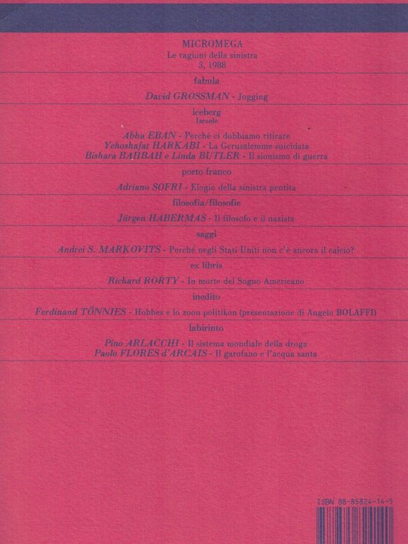 MicroMega n.3/1988