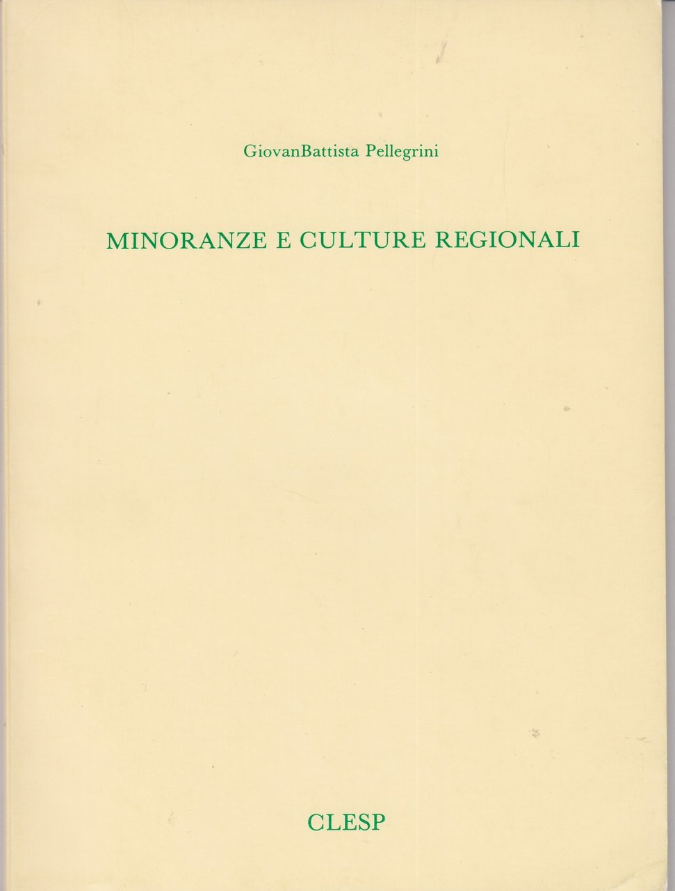 Minoranze e culture regionali