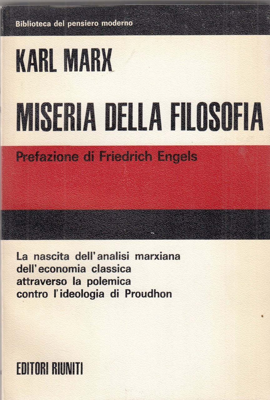 MISERIA DELLA FILOSOFIA | Immagine principale