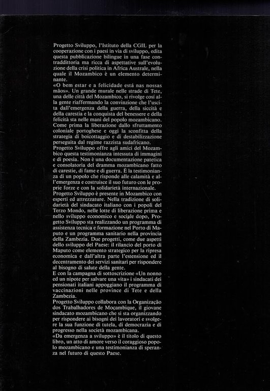 MONZAMBICO-Da emergenza a sviluppo