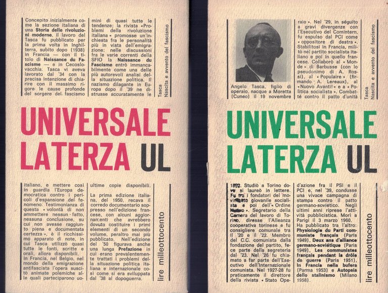 NASCITA E AVVENTO DEL FASCISMO vol. 1 e 2TASCA ANGELO | Immagine Gallery 2