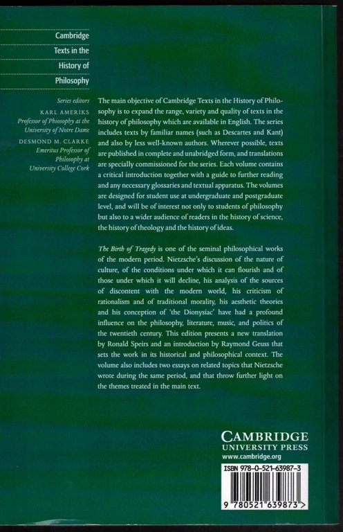 Nietzsche: The Birth of Tragedy and Other Writings | Immagine Gallery 2