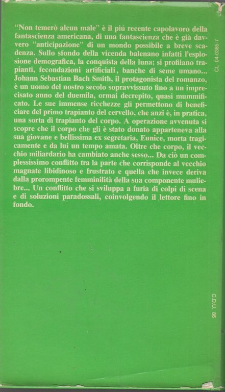 NON TEMERO' ALCUN MALE.