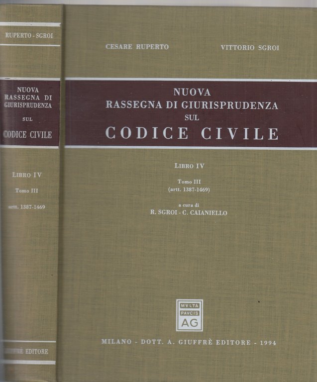 Nuova rassegna di giurisprudenza sul Codice civile. Artt. 1387-1469 (Vol. … | Immagine Gallery 2