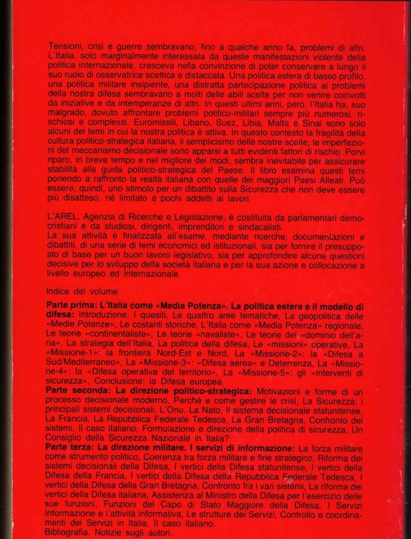 Obiettivo difesa: strategia, direzione politica, comando operativo