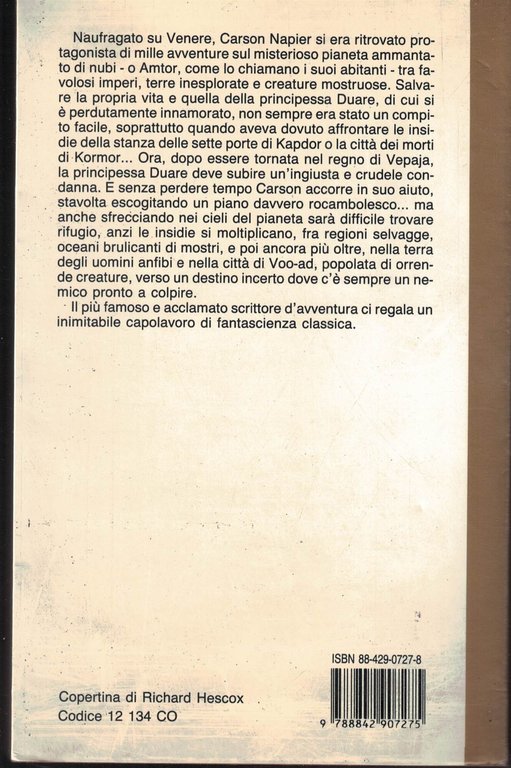 Odissea su Venere. Carson di Venere