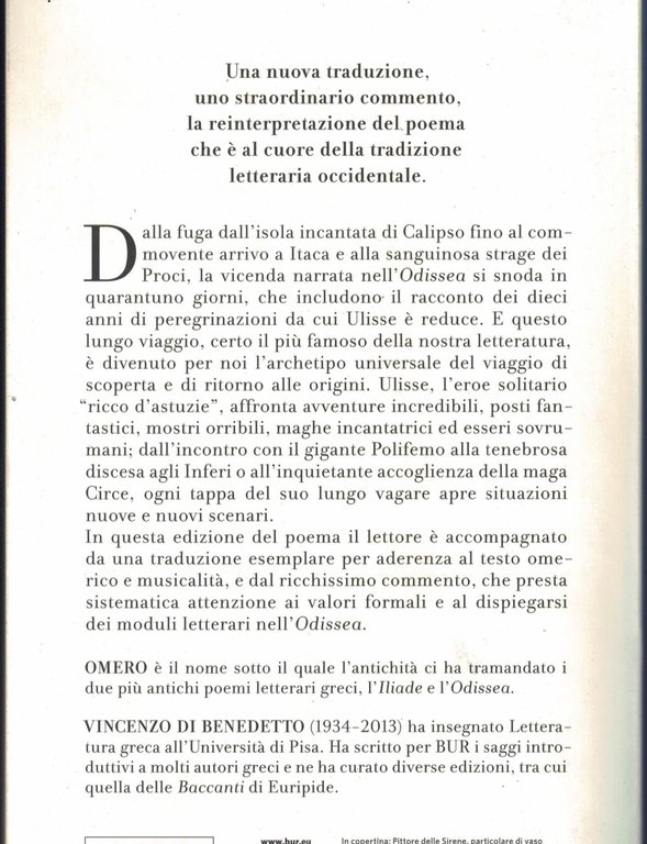 Odissea. Testo greco a fronte