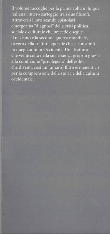 Oltre Itaca. La filosofia come emigrazione. Carteggio (1932-1971) | Immagine Gallery 2