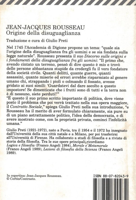 Origine della disuguaglianza