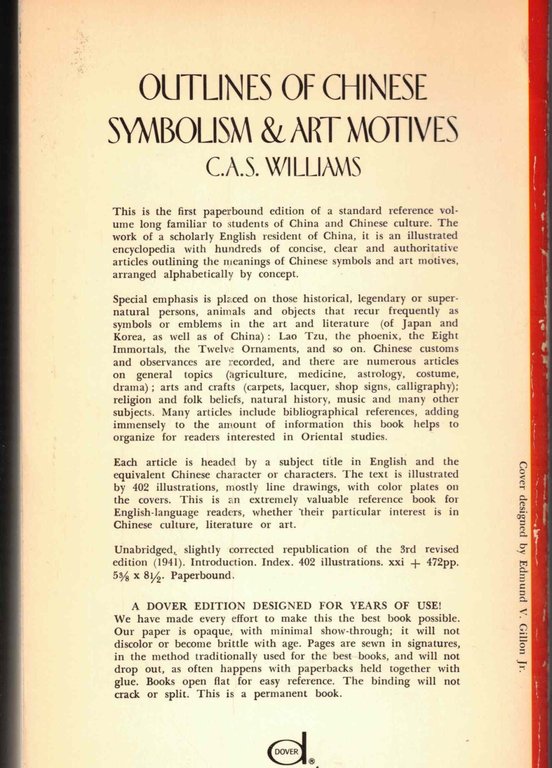 Outlines of Chinese Symbolism and Art Motives: An Alphabetical Compendium …