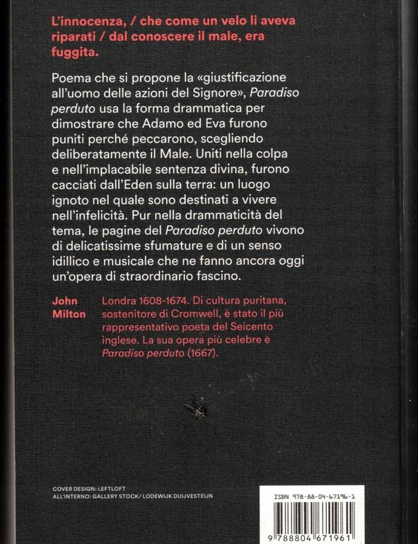 Paradiso perduto. Testo inglese a fronte