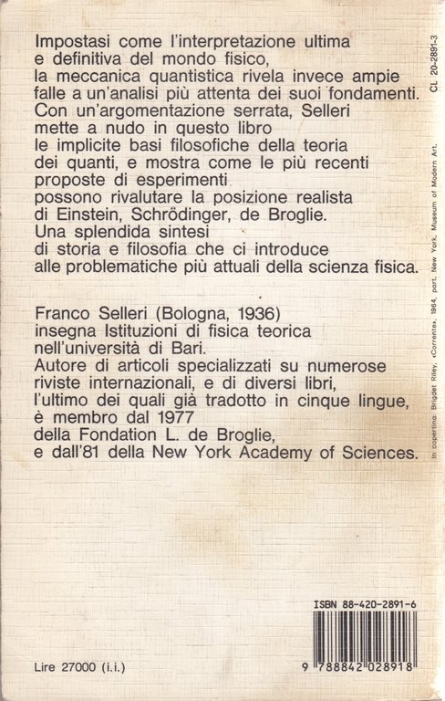 Paradossi e Realtà. Saggio sui fondamenti della microfisica.