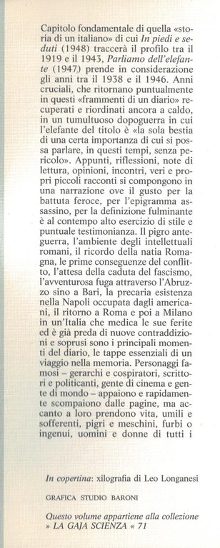 Parliamo dell'elefante