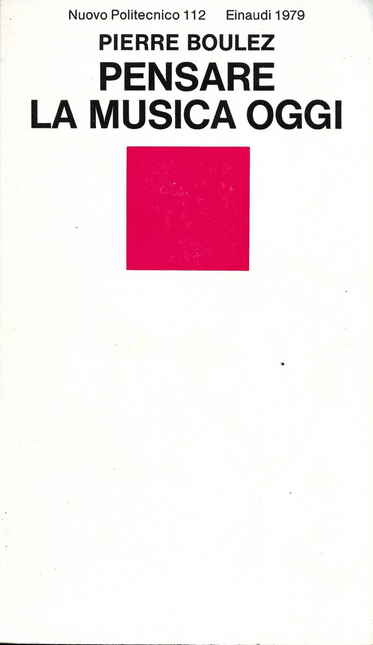 Pensare la musica oggi