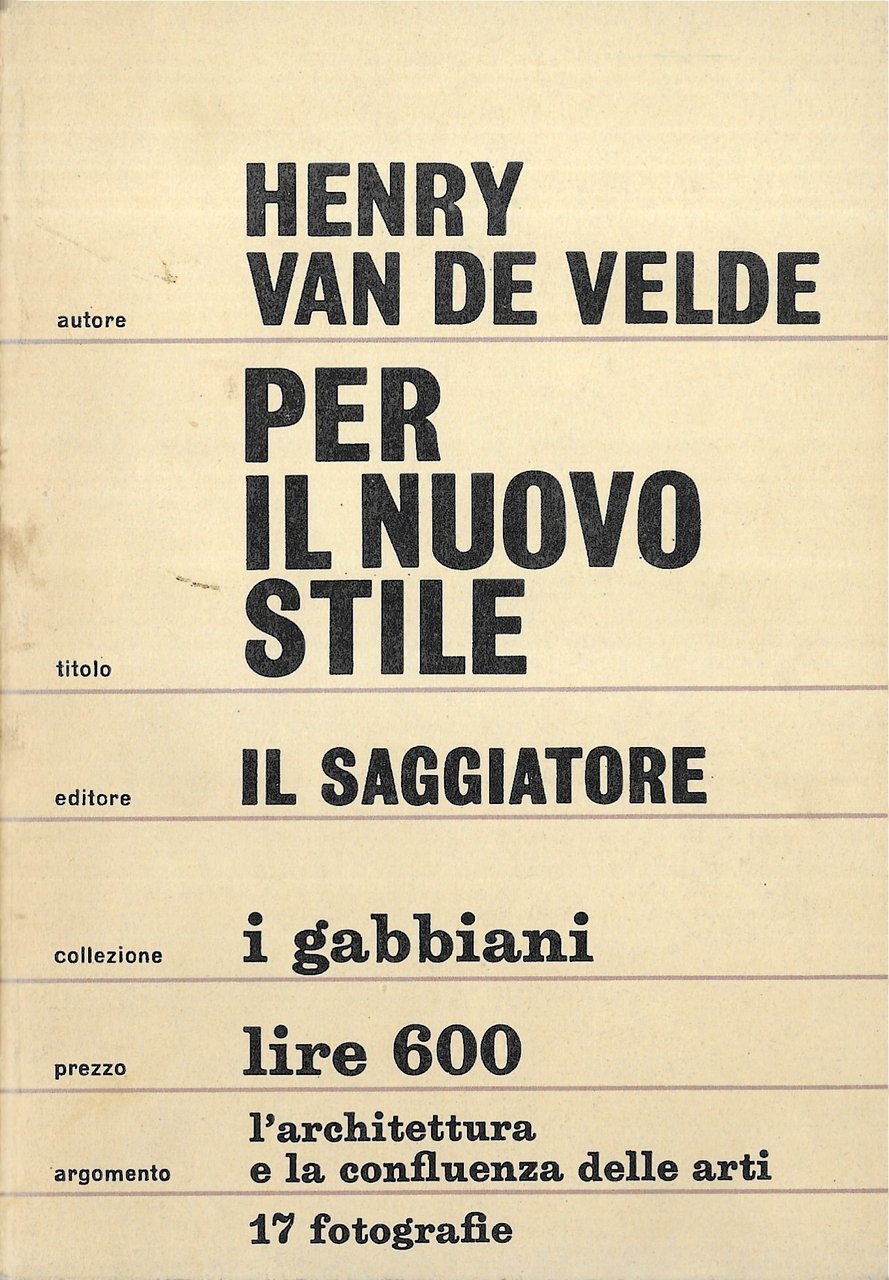 Per il nuovo stile | Immagine principale