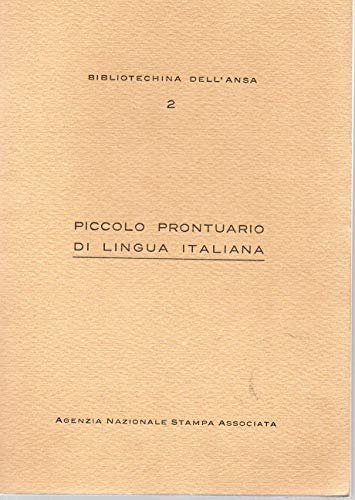 PIccolo prontuario di lingue italiana ( bibliotece dell'Ansa n. 2 | Immagine principale