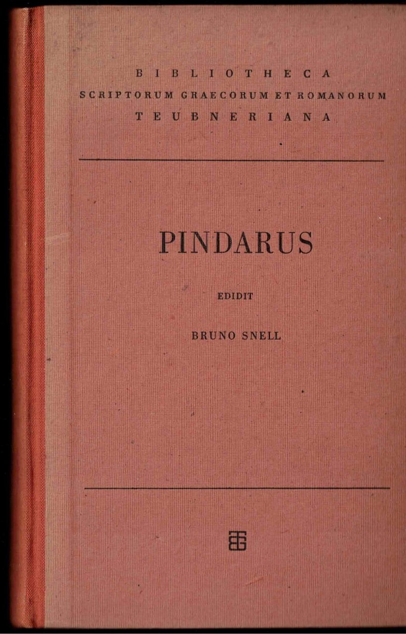 Pindarus (Bibliotheca scriptorum Graecorum et Romanorum Teubneriana)