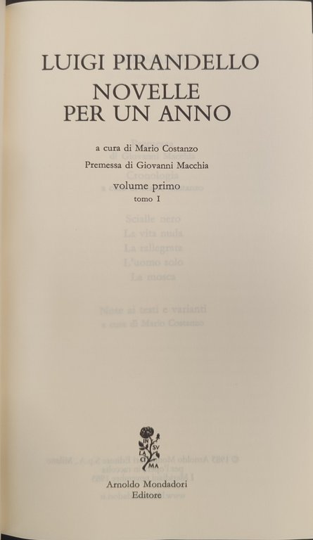 PIRANDELLO NOVELLE PER UN ANNO + TUTTI I ROMANZI 8 … | Immagine Gallery 3