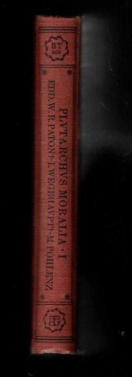 Plutarchus. Moralia Vol. I