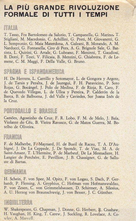 Poeti dell'età barocca