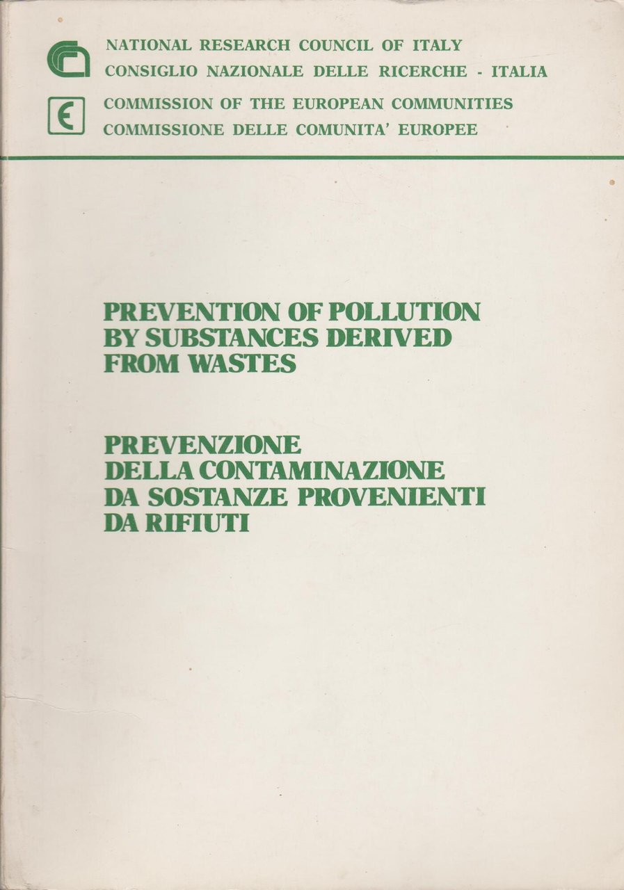 PREVENTION OF POLLUTION BY SUBSTANCES DERIVED FROM WASTES | Immagine principale