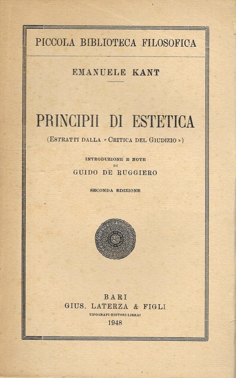 PRINCIPII DI ESTETICA