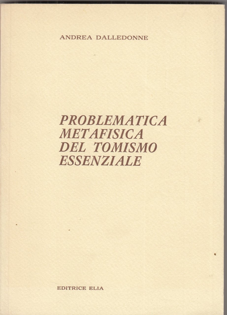 Problematica metafisica del tomismo essenziale | Immagine principale