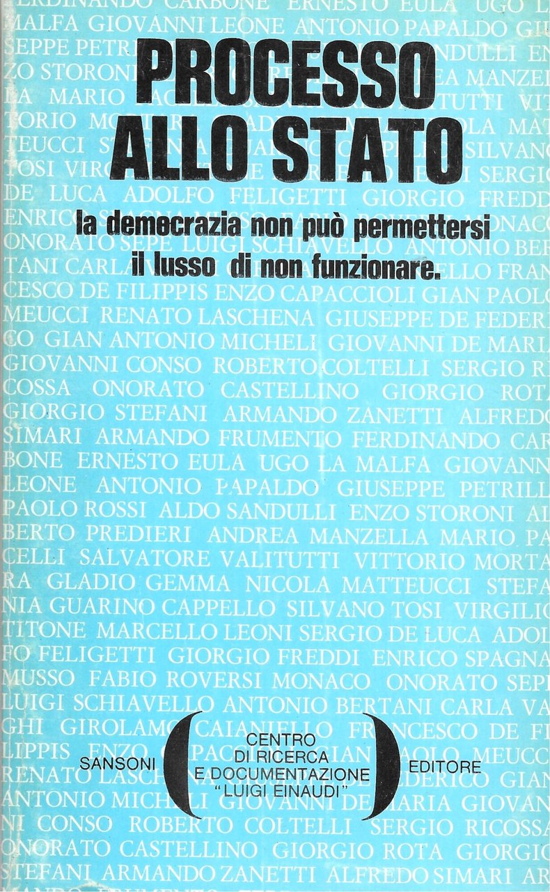 PROCESSO ALLO STATO | Immagine principale