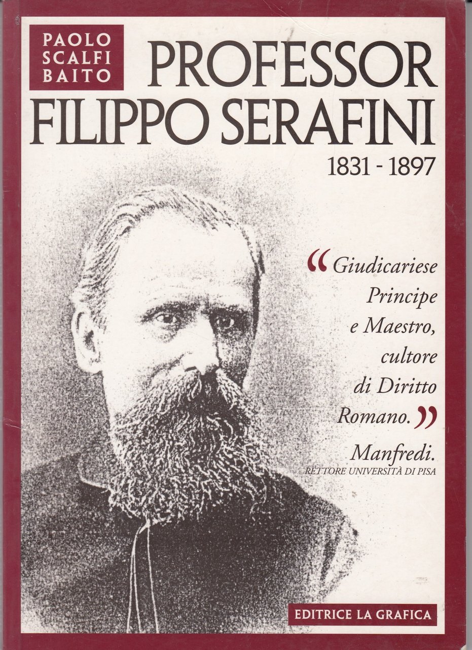 Professor Filippo Serafini 1831-1897 | Immagine principale